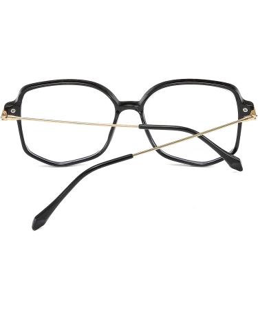 Suertree Blue Light Filter Glasses - Lightweight Myopia Glasses for Men & Women - Stylish TR90 Black -0.5x - Buy Online on GoSupps.com
