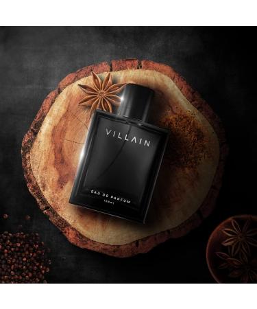 Bloom Beauty Villain Luxury Woody Spicy Perfume for Men | Long Lasting Fragrance with Patchouli Cedarwood I Eau de Parfum Gift Set - 100ml + 20ml - Buy Online on GoSupps.com