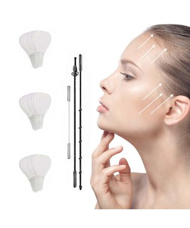 120 Pi ces Face Lift Tape Autocollant Lifting Visage Invisible Tape Face Lift Lifting Visage Tape V-Line Face Lift Lifting Tapes Visage pour Le Maquillage avec 3Cordes Fines