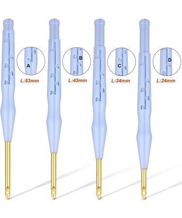17 Piece Adjustable Rug Yarn Punch Needle Embroidery Kit - Blue Sky Blue - Ideal for Beginners - Buy Online on GoSupps.com