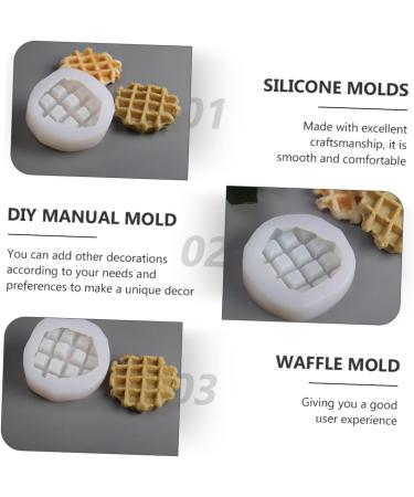 OUNONA 1pc Epoxy Mold Tape Measure Holder Candle Molds Making Model Waffle DIY Ginger Plate Silicone Soap Molds Resin Silicone Mold Cookie Aromatherapy Silica Gel Decorations White - Buy Online on GoSupps.com