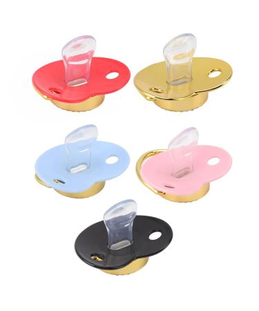 Hyuduo Heart Shape Baby Pacifier - Rhinestone Soft Nipple for Boys & Girls (Blue) | Newborn Essential - Buy Online on GoSupps.com