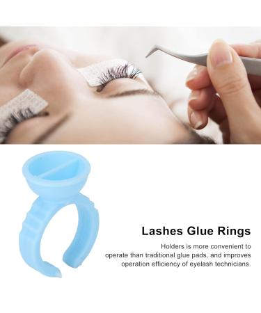 Glue Rings for Eyelash Extensions | Blue Excess Glue Cups - International Shipping Available - Buy Online on GoSupps.com