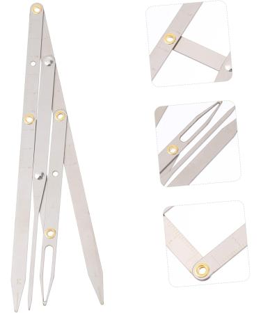 NOLITOY 3pcs Eyebrow Scale 3 Point Positioning Ruler Bladee Measuring Tool Second Generation Adjustable Gold 16X4.5X0.6CMx3pcs Silverx3pcs - Buy Online on GoSupps.com
