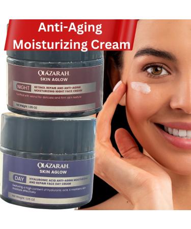 Night Face Cream & Skin Aglow Anti-Aging Moisturizing and Repair w/Retinol 1.05 oz - Buy Online on GoSupps.com
