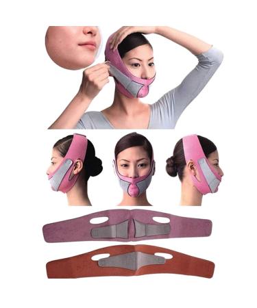 V Line Mask - Facelift Band for Double Chin & Weight Loss | Skin Care Kinnlifting Face Wrap (Orange) - International Shipping Available - Buy Online on GoSupps.com
