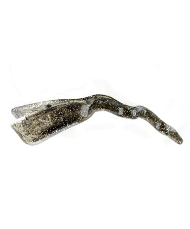 1pc wave hair clip approx. 13cm long in smoke grey with silver glitter - Made in Germany - WeLoveBeads