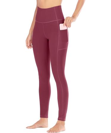 Ewedoos Maroon Yoga Pants - Stylish and Comfortable Activewear - Buy Online on GoSupps.com
