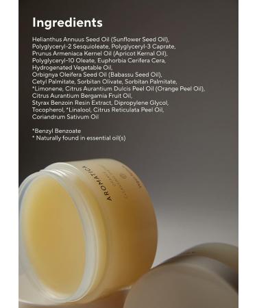 AROMATICA Orange Cleansing Sherbet 150g - Makeup Removing Balm - Buy Online on GoSupps.com