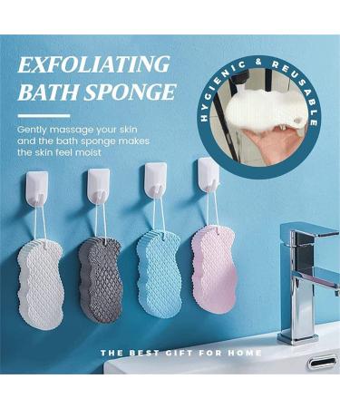 2022 Ultra Soft Bath Body Shower Sponge - Exfoliating Spa Scrub for Adults, Children, and Pregnant Women - Blue - Buy Online on GoSupps.com