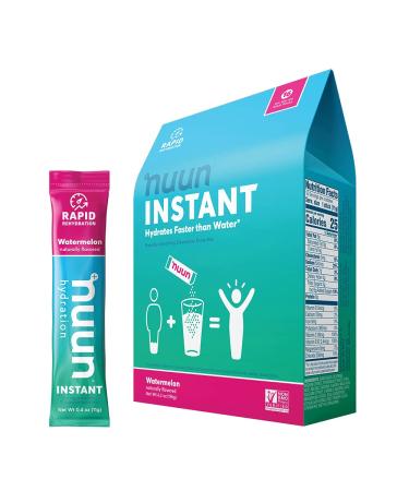 Electrolyte Powder Packets for Rapid Hydration | Nuun Instant (Watermelon, 16 Servings)