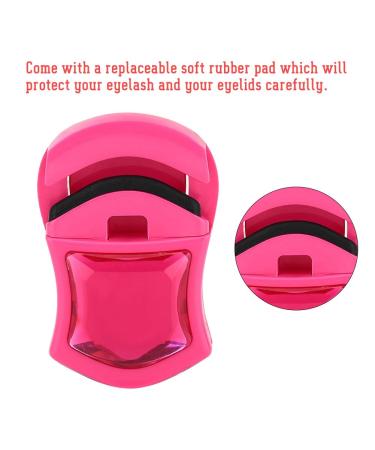 Portable Eyelash Curler - Mini Eye Lash Curling Tool in Rose Red | Eyelash Makeup Tool | International Shipping - Buy Online on GoSupps.com
