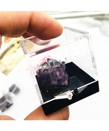 Natural Crystal Rough Specimen Natural Amethyst Specimen Crystal Stone and Crystal Quartz Crystal Cluster Box Home Desk DecorStone Stone Mineral Specimen 1sets - Buy Online on GoSupps.com