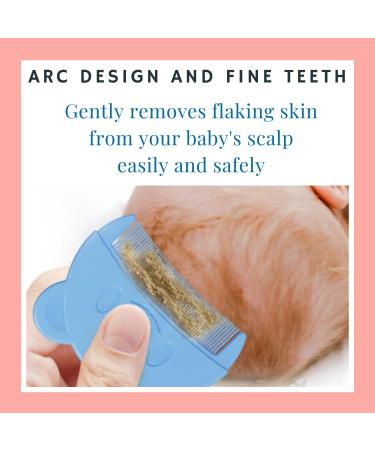 Soft Baby Comb for Milk Scab | Newborn Hair Brush with Gentle Teeth - Blue (1 Piece) | Perfect for Baby's Sensitive Scalp - Buy Online on GoSupps.com
