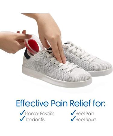 Buy Gel Heel Pillow & Silicone Heel Cushion for Plantar Fasciitis - Jaubs Blue EU 40-45 (2 Pairs) - Comfort & Support for Men & Women - Buy Online on GoSupps.com