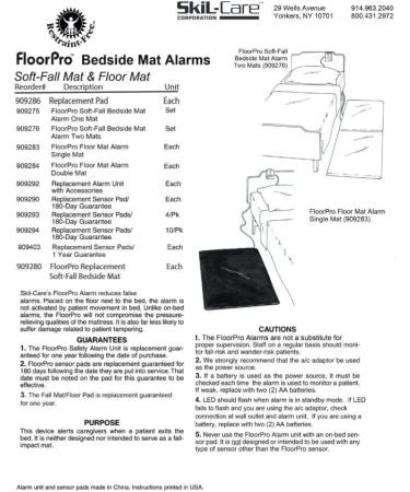 Skil-Care Replacement Alarm Sensor Pad 20x30 - 180 Days, #909290 - Buy Online on GoSupps.com