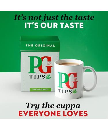 PG Tip English Breakfast Refreshing British Classic Black Tea | Rich & Robust for Mornings | Premium Quality Taste of England in Every Cup 100% Natural - Tea Bags | Pack of 6 x 25 25 Count (Pack of 6) - Buy Online on GoSupps.com