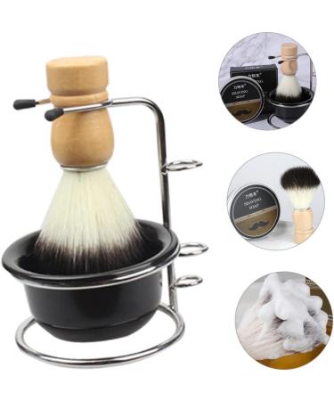 Frcolor Shaving Foam Shell Set - 2 Razor Brushes & Metal Stands for Perfect Face Shaving | Body Care Essentials - Buy Online on GoSupps.com
