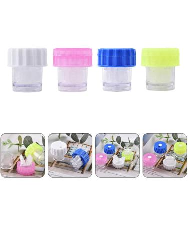 Lurrose 4-Piece Colored Contact Lens Cleaning Box - Travel-Friendly Manual Lens Cleaner & Magnifying Case for Daily Use - Buy Online on GoSupps.com