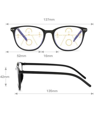 Buy NC Bifocal Reading Glasses - Anti-Blue Light Multifocal Large Frame for Men & Women - Protect Your Eyes While You Read! - Buy Online on GoSupps.com