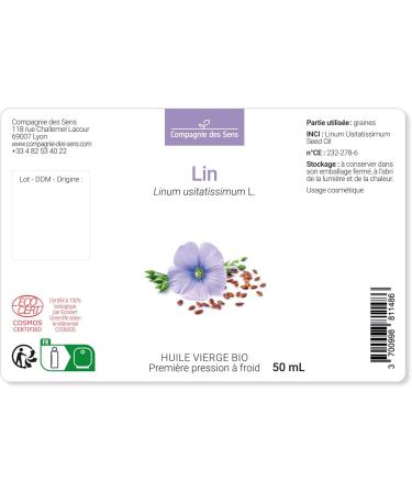 Flax - Organic Virgin Vegetable Oil - Glass Bottle - First Cold Pressed - 100mL - Buy Online on GoSupps.com