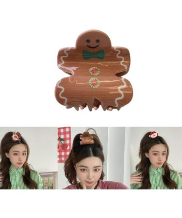 xbiez Christmas Style Santa/Tree/Snowflake/Shoes/Snowman Pattern Hair Claw Delicate Ladies Taking Photo Braids Hair Claw NewChristmas stockin - Buy Online on GoSupps.com