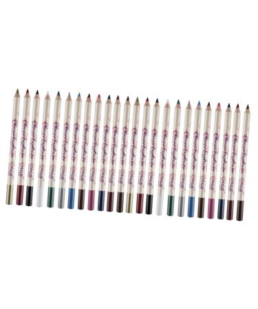 TOVINANNA 24 Pcs Pencil Eyeshadow Eyeliner Pencil Grey Brown Eyeliner Pencils Liquid Eyeliner Highlight 1 count (Pack of 1) As Shownx2pcs