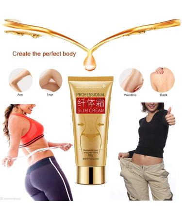 Professional Body Massage Cream - Natural Cellulite Slimming & Firming Cream for Waist Belly & Buttocks - Fast Fat Burning Formula for Men & Women (60ml) - Buy Online on GoSupps.com