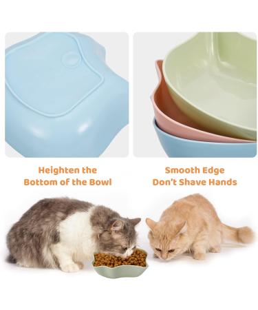 FANTESI 6 Pcs Cat Bowl Anti-Slip Cat Food Bowl Cat Feeding Bowls Multi-purpose Plastic Cat Food Bowl for Wet Food and Water Cat Bowls for Indoor Cats Kittens Puppies - Buy Online on GoSupps.com