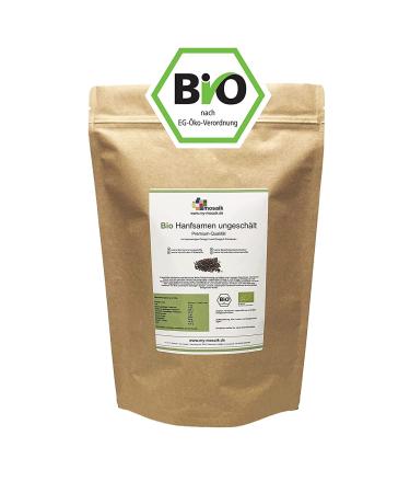 Organic hemp seeds from Germany by my-mosaic grown in Germany vegan low carb for cooking and baking (2000) 2000.0 gram