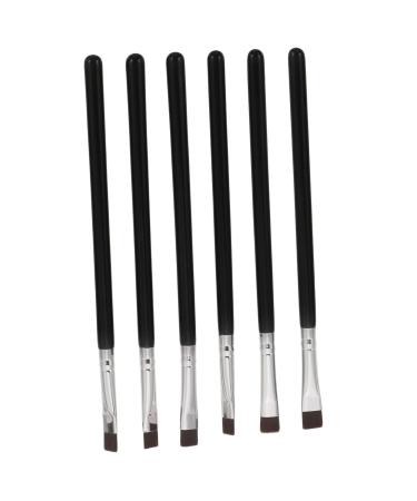 FRCOLOR 18 Pcs Flat Eyebrow & Eyeliner Brush Set - Fine Point Definer Makeup Brushes with Wooden Handles for Precision Application - Buy Online on GoSupps.com