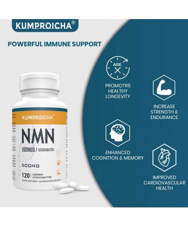 NAD Sublingual Lozenges 500mg 120 Tablets Per Bottle Fast-Acting & Max Absorption NAD+ Supplement (240 Count) 120 count (Pack of 2) - Buy Online on GoSupps.com