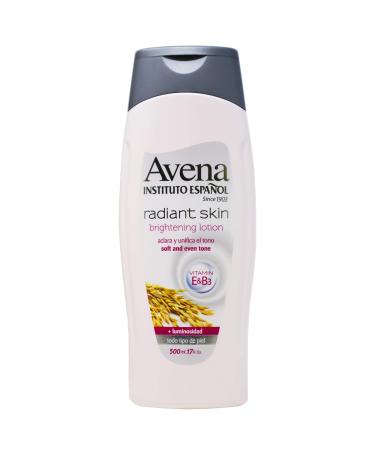 Avena Instituto Espa ol Radiant Skin Body Lotion with Vitamin E and B3  Soft and Even Tone  for All Skin Types  17 Fl Oz  Bottle