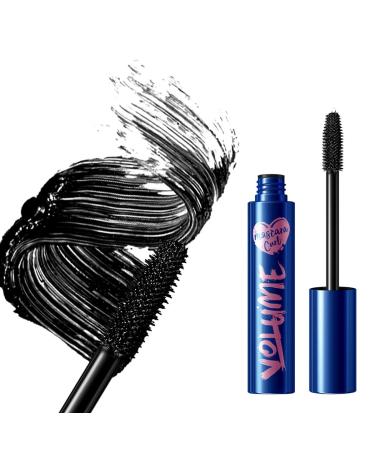 LDMZ Mascara Lash-Lengthening Black Mascara Washable Mascara Makeup Perfectly Defined Lashes Long-Stay No Clumping(Blue)