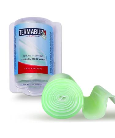 TermaBurn Aloe Wrap for Sunburn Relief  New Hydro-Gel After Sun Organic Aloe Skin Treatment for Long-Lasting Relief from Pain, Itching, and Peeling. Made in the USA with 100% certified organic Aloe