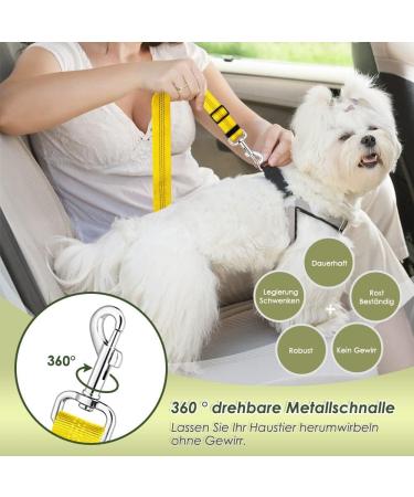 Buy Slowton Dog Harness with Safety Belt for Car - Breathable Latex Puppy Harness for All Sports (Yellow S) | Shop Now - Buy Online on GoSupps.com