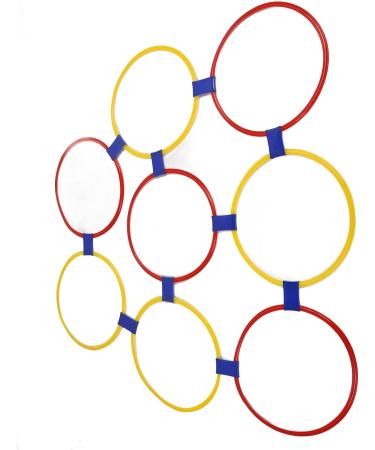 Sensory Training Hoops Hand Foot Coordination Balance Exercise Free Combination 10pcs Eco Friendly Hopscotch Hoop for Jumping Activities Dia 47cm / 18.5in - Buy Online on GoSupps.com