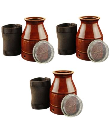 Ultechnovo 3 STK cupping Moxibusion Glass Suction massage cup MOXA burner Universal Moxbenner Moxibustion in the household universal mogibus tot MoxibusTion Device Moxibustofenofen