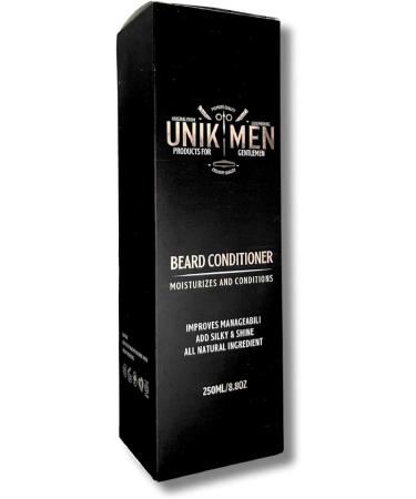 Unik Men Conditionneur pour Barbe avec Huile de Jojoba Aloe Vera et Vitamine E Soin Revitalisant 250ml - Buy Online on GoSupps.com