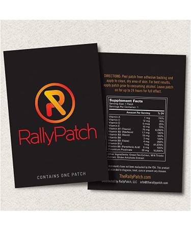 RallyPatch Pack of 10 All Natural Feel Better Relief After Party