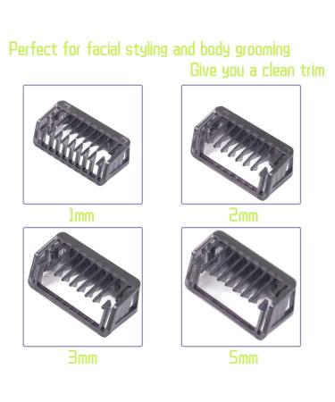 Philip OneBlade Shaver Guide Comb Set - 1/2/3/5 MM - 4 Piece Assortment - Buy Online on GoSupps.com