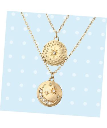 FOYTOKI 2 Necklaces A Necklace Jewelry Necklace Choker Layered Women Necklace Pendant Multi-layer - Buy Online on GoSupps.com