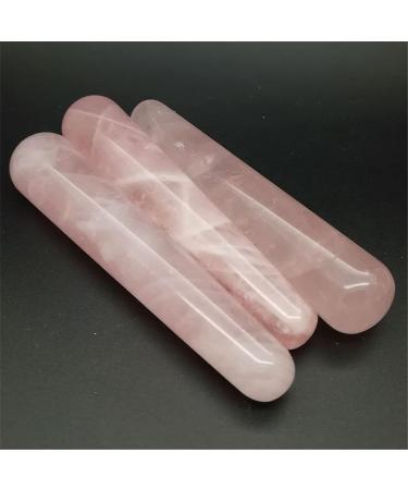 GAENZA Natural Rose Quartz Crystal Massage Wand | Pink Reiki Healing Stick | Anti-Aging Tool - 1pc Stone Mineral Specimen for Best Results - Buy Online on GoSupps.com