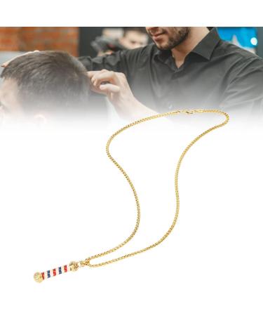 Necklace Barber Alloy Pendant - Gold Hair Salon Turn Light Charm for Individuals & Professionals - Buy Online on GoSupps.com