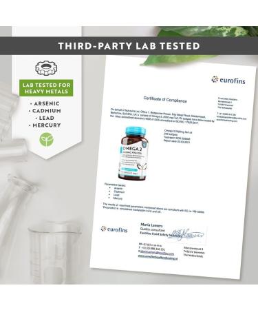 Omega 3 Fish Oil 2000mg (240 Softcapsules) for Brain Heart Vision Joint Care - Buy Online on GoSupps.com