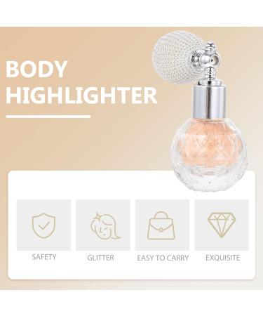 Lurrose Glitter Powder Spray Women Makeup Body Hair Highlighter Sprayer Shimmer Sparkle Powder Makeup Spray for Hair Face Body Nails Cosmetic Light Gold 7x5.5cm Light Gold - Buy Online on GoSupps.com