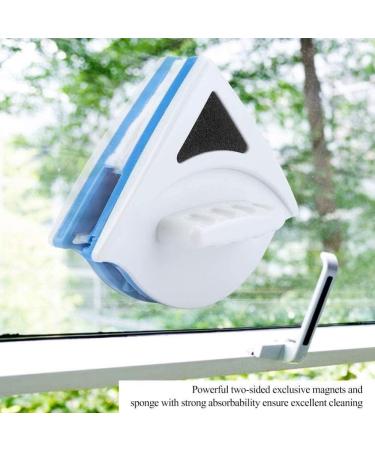 Triangle Shape Glass Wiper Double-Side Magnetic Window Cleaner Cleaning Brush for Home - Buy Online on GoSupps.com