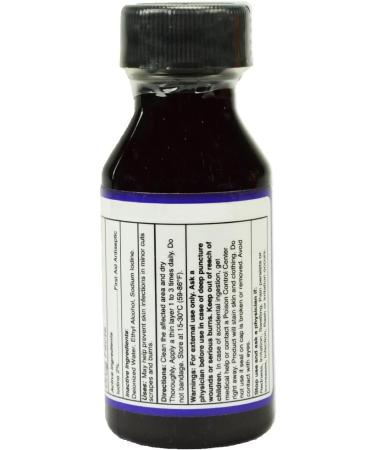 Iodine Tincture Red 1 Oz - First Aid Antiseptic Iodo Rojo - Buy Online on GoSupps.com