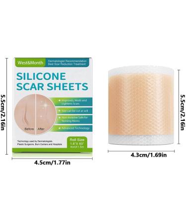 Teksome Scar Tape for Body - 1.5m Stretch Mark Remover Strips | Silicone Gel Tape for Scars & Stretch Marks - Buy Online on GoSupps.com