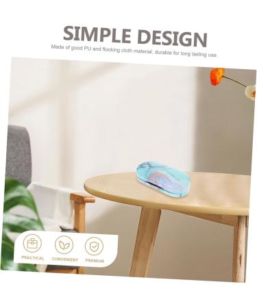 Buy Solustrie Double-Layer Glasses Case - Travel Lens Container with Mirror & Replaceable Flocked Cloth | Durable & Stylish Eyewear Storage - Buy Online on GoSupps.com